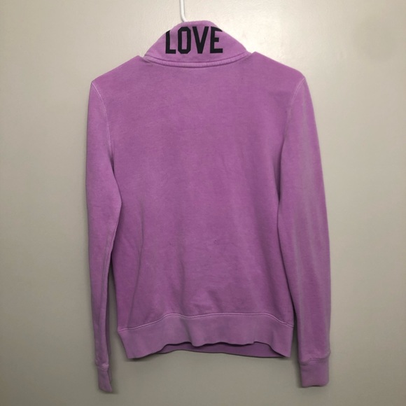 Victoria secret pink quarter zip jacket purple - Picture 8 of 9